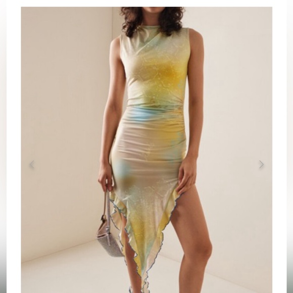 Siedres Eva Faded Asymmetrical dress with ruffles - Picture 1 of 13